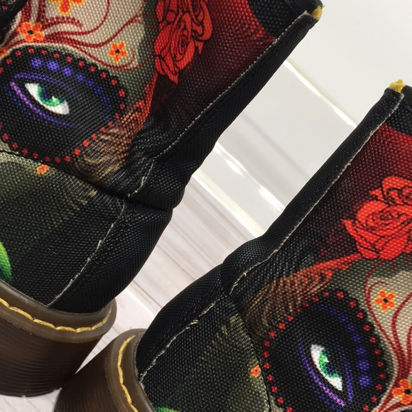 Moto boot Day of Dead graphic size 6.5 Woman - Picture 9 of 13